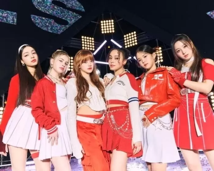 걸그룹 VCHA, KG는 왼쪽에서 두 번째/JYP엔터테인먼트 