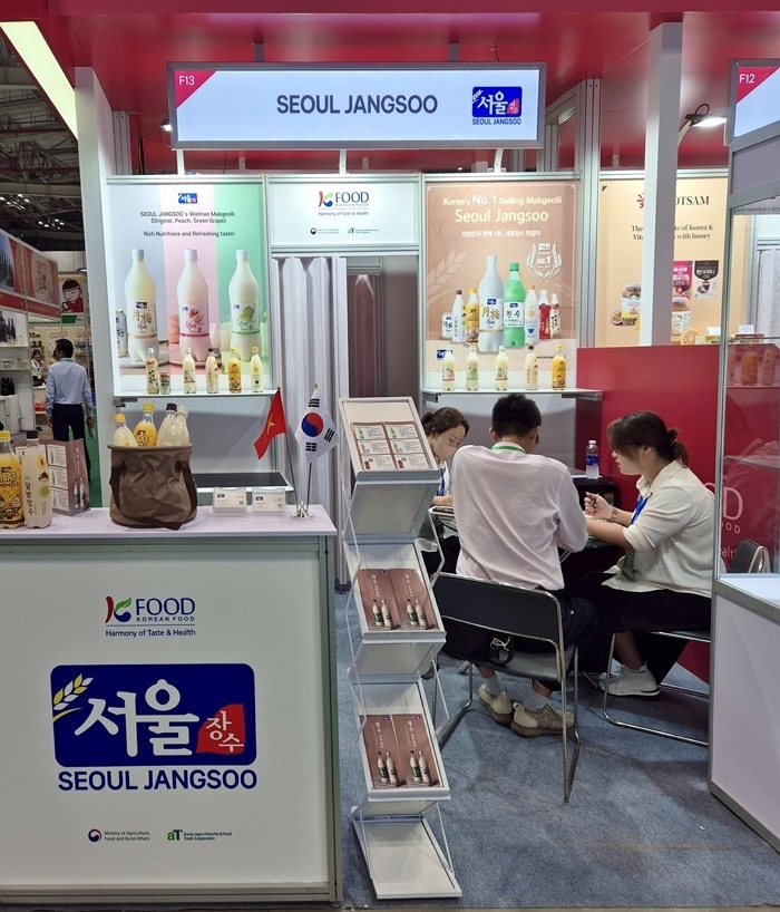 서울장수, 베트남 최대 식품 박람회서 ‘달빛유자·달밤장수’ 선보여... K-막걸리 매력 알렸다