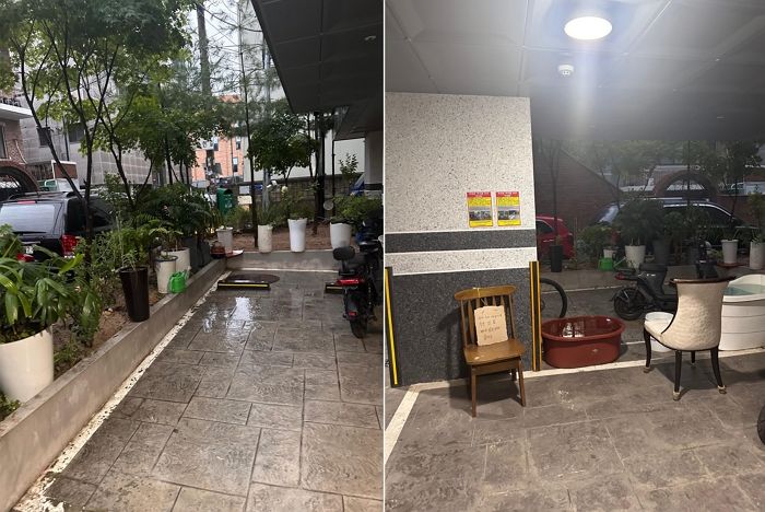 빌라 주차장 화분으로 둘러싼 이웃, 옥상에는 ‘식물원’ 차려놨다