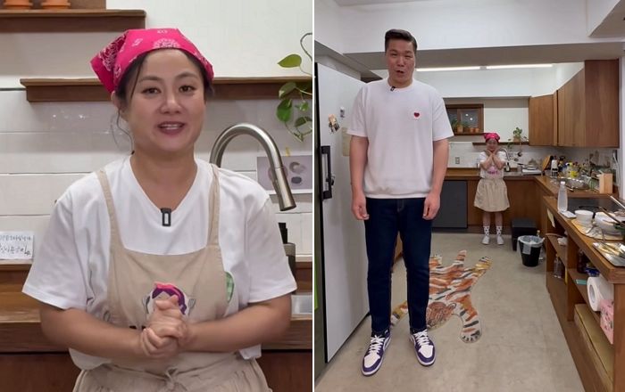 ‘148cm’ 박나래, ‘207cm’ 서장훈에 ‘허공 백허그’