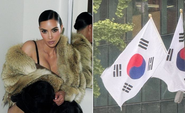 한국 온 킴 카다시안, 거리에 게양된 ‘태극기’ 찍어 올렸다