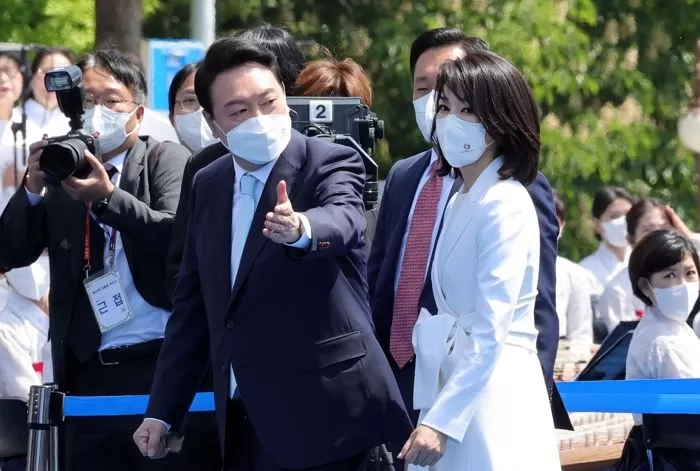 윤석열 대통령 취임식에 