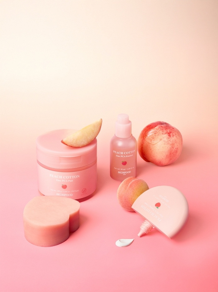 스킨푸드 ‘피치뽀송 징크피씨에이’ 라인, 올리브영에서도 만난다... 최대 45% 기획전 오픈