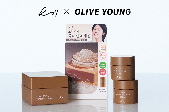 고현정이 직접 개발 참여한 ‘코이’ 베스트셀러 ‘플로우 리프팅 랩핑 크림’, 주요 올리브영 매장 입점
