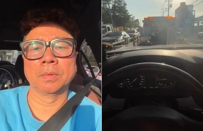 강원래, 안동서 갑작스러운 차 사고... 김송 “고속도로서 멈추지 않은 게 다행”