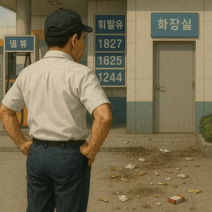 “20년 동안 개방했지만 이젠 한계”... 주유소 사장님이 결국 화장실 문에 ‘도어락’ 설치한 이유