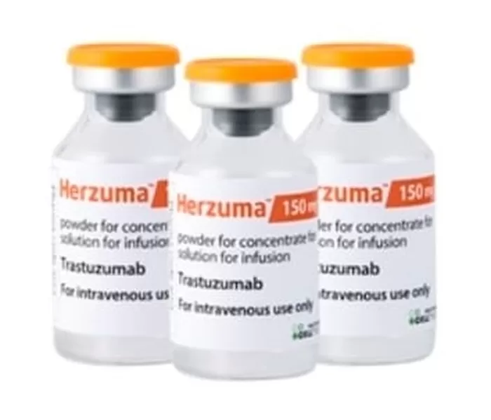 허쥬마는 로슈의 유방암·위암 치료제 허셉틴(성분명 트라스트주맙)의 바이오시밀러(바이오의약품 복제약)이다. /셀트리온