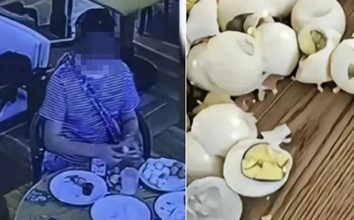 뷔페서 달걀 20개 훔쳐가려던 중국 여성, 직원에 적발되자 으깨며 ‘난동’