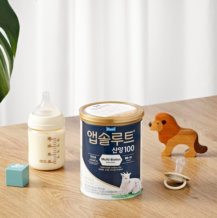 출산율 반등에... 매일유업, 7년 만에 산양분유 신제품 ‘앱솔루트 산양100’ 출시