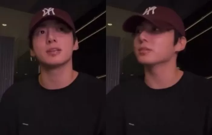 BTS 정국. 사진|위버스 라이브 영상 캡처