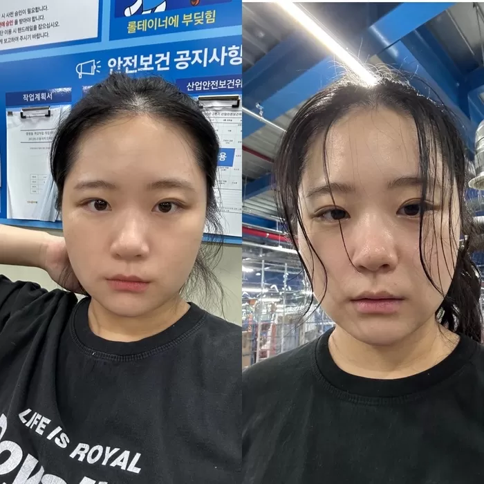 ‎사람 2명 및 ‎문구: ‎시사진송 사본송연이필요합니다. 사의여합니다 물요합니다. 순현 시린드레임을 받으십시오. 대보교하며 6AAR 틀테이너에 부딪힘 안전보건 안전보건공지사항...