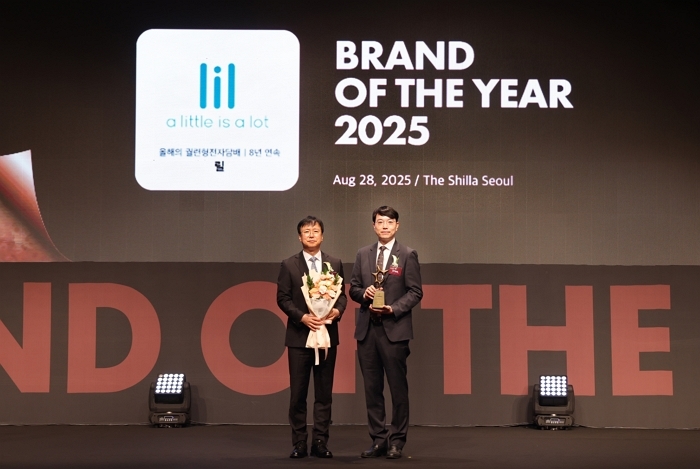 KT&G ‘릴’, 8년 연속 올해의 브랜드 대상 1위... 소비자 신뢰 입증