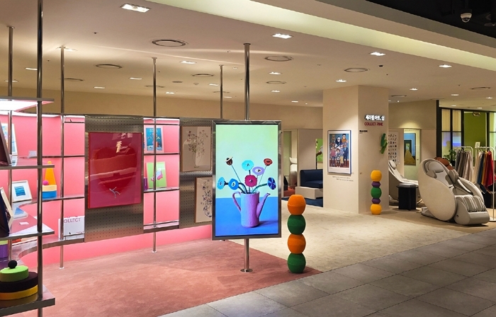 (사진자료2) 세라젬이 예술과 결합한 첫 헬스케어 복합 매장 ‘세라젬 아트, 쉼 By 꼴렉뜨 핑크’.jpg