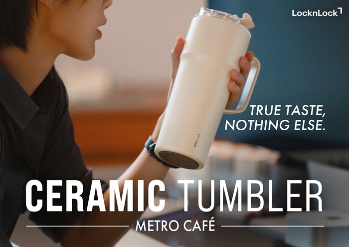 락앤락, 커피 본연의 맛과 향을 지켜주는 ‘메트로 카페 세라믹 텀블러 ’ 신규 캠페인 공개