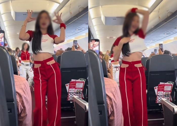 좁은 비행기 복도에서 ‘노출 의상’ 입고 춤까지 춰야하는 승무원들... “안전이 본업 아닌가요?”