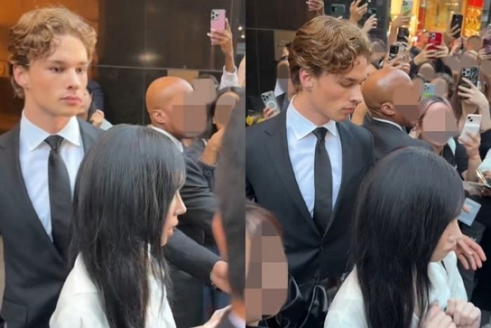 “윈터 경호원 누구?”... SNS서 난리난 ‘훈남 경호원’의 정체