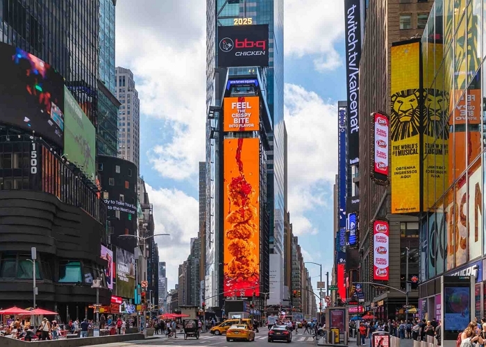 [사진2] BBQ치킨_BBQ가 뉴욕 타임스스퀘어(Times Square) 정중앙에 위치한 ‘원 타임스스퀘어(One Times Squar~.jpg