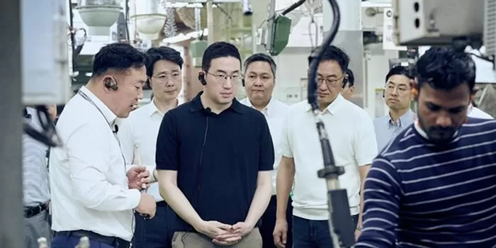 인도 뉴델리에 자리한 공장을 찾은 구광모 LG그룹 회장 / 사진=LG