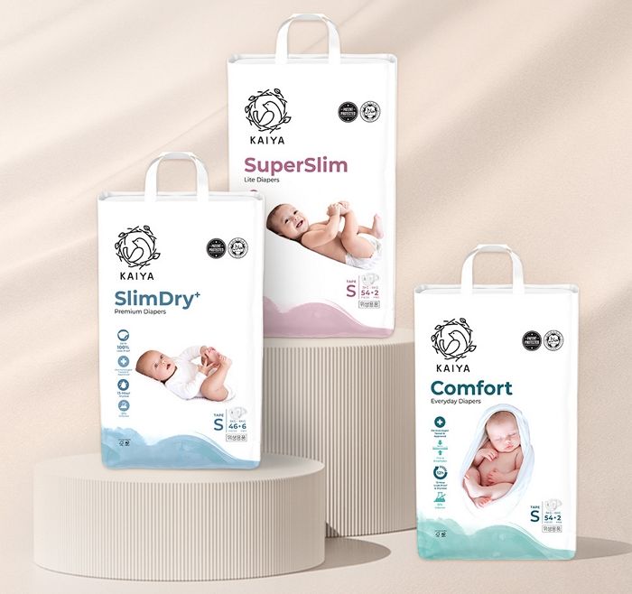 초슬림·고흡수·통기성 갖춘 카이야 기저귀... 성장 단계별 최적화 라인업 출시