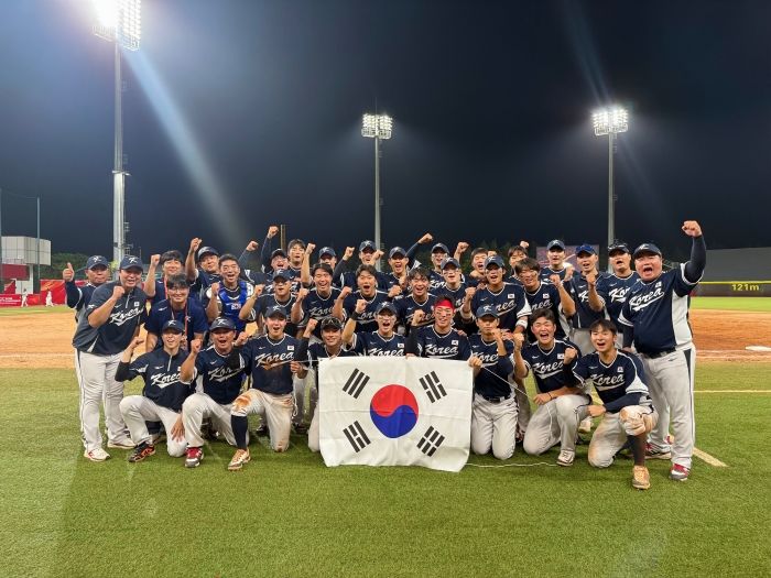 한국, 아시아 야구선수권서 10년 만에 일본 제압... 1-0 승리