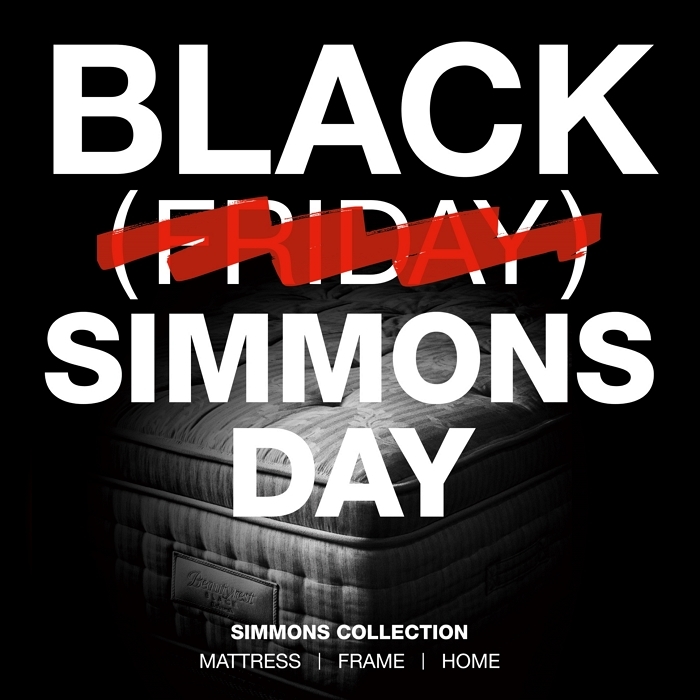 시몬스, 블랙 프라이데이 맞아 ‘블랙 시몬스 데이’ 프로모션 진행