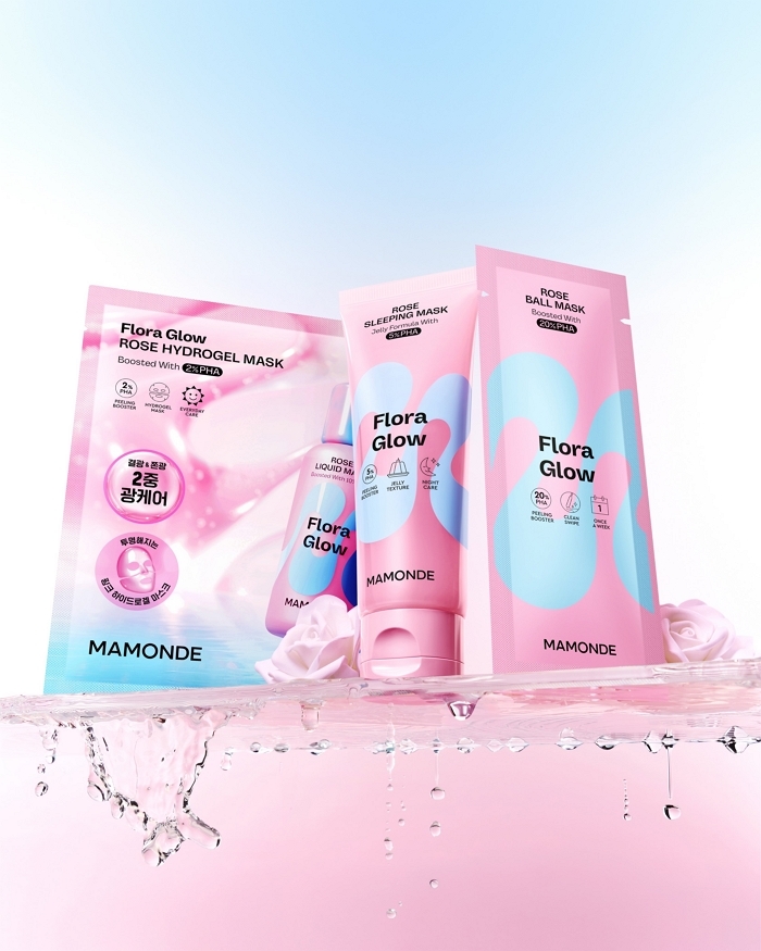 마몽드, ‘플로라 글로우 로즈’ 라인 확장... ‘로즈 PDRN+PHA’ 신상 마스크 3종 공개