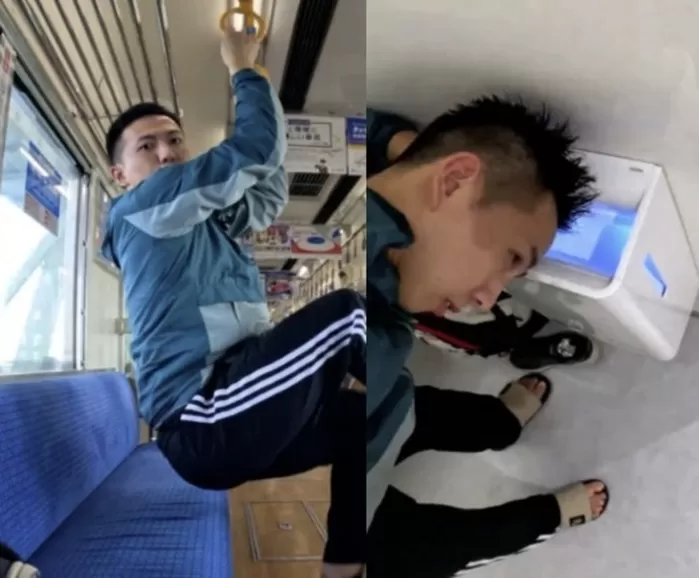 일본으로 빈곤 여행을 떠난 중국 대학생 인플루언서 이케슈. SCMP 캡처