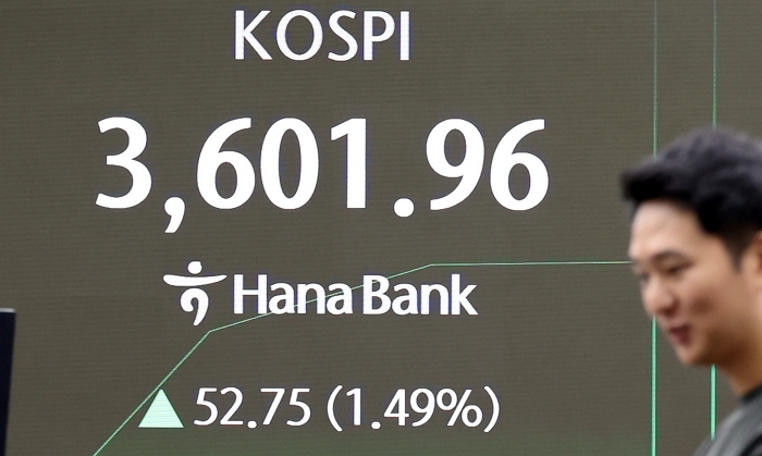 추석 끝나자 ‘매수세’ 폭발... 코스피, 1.7% 올라 사상 최초 3600대 돌파 마감