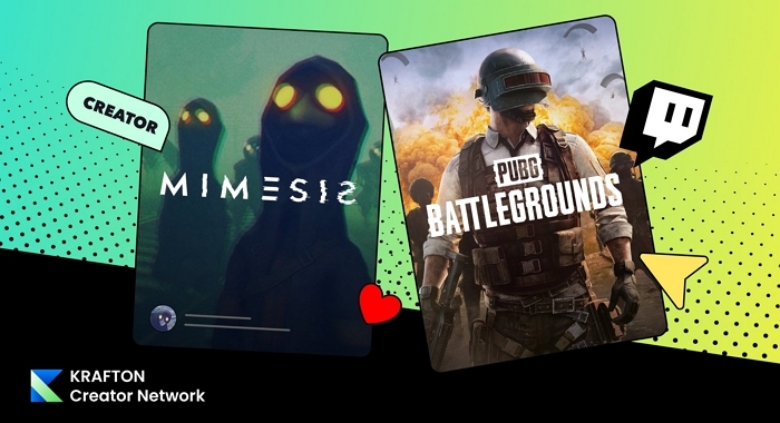 크래프톤, 크리에이터 프로그램 KCN에 배틀그라운드·미메시스 추가