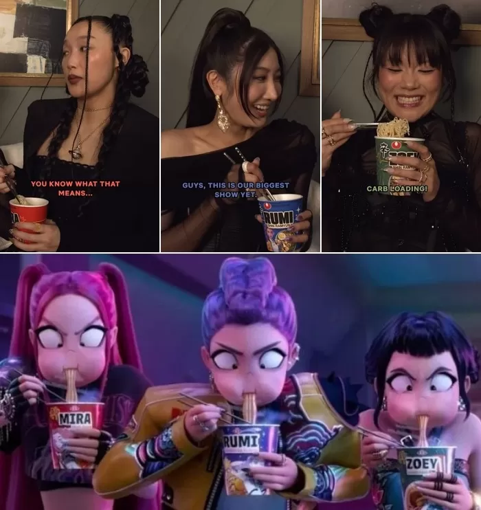 지미팰런쇼에 등장한 현실판 ‘케데헌’ 헌트릭스... ‘농심 신라면’으로 싱크로율 높였다