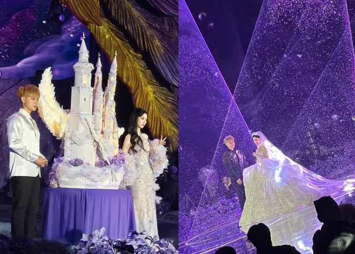 ‘엑소 前 멤버’ 타오, ‘SM루키즈 출신’ 이양과 화려한 은하수 아래서 성대한 결혼식 올렸다