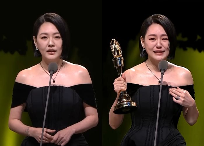 ‘구준엽 처제’ 대만 배우, 눈물의 수상 소감 “언니 사진 옆에 상 놓겠다”