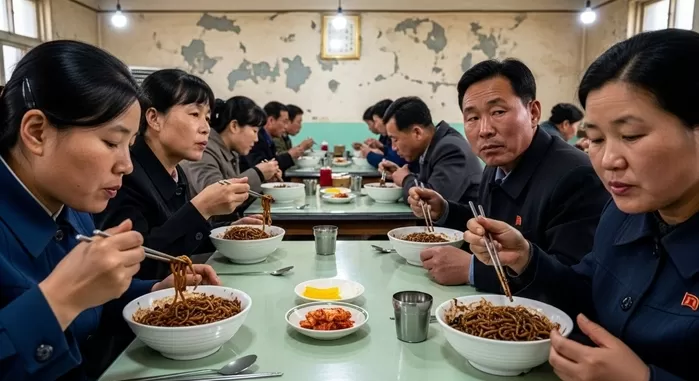 북한 짜장면 열풍, 식량난 해결 위해 “밥 대신 짜장면 먹어라”