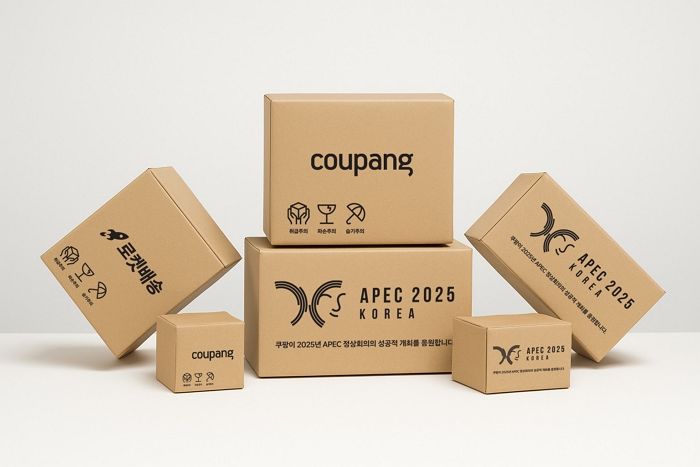쿠팡, 2025 APEC 정상회의 공식 홍보 협력사 선정... 로켓배송 포장재에 ‘응원 메시지’ 담았다