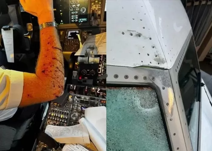 “1조분의 1 희박한 확률”... 비행 중 ‘쾅’ 산산조각 난 앞 유리, 충돌한 물체의 정체