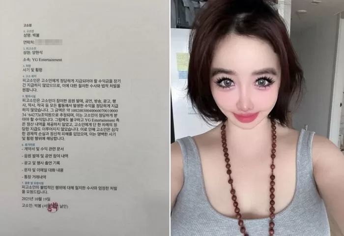 “수익금 미지급” 박봄, 양현석 고소 사실 아니었다... “2NE1 활동 정산 이미 완료”