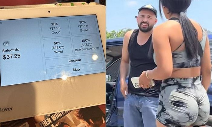 팁 안 주고 가자 주차장까지 쫓아온 종업원... 미국인들은 반응 갈려 (영상)