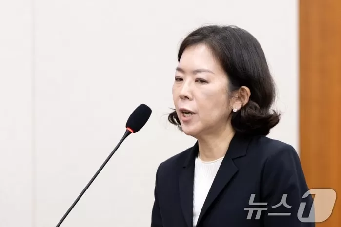 황성혜 구글코리아 부사장이 23일 서울 여의도 국회에서 열린 과학기술정보방송통신위원회 한국방송공사 등에 대한 국정감사에 출석해 의원 질의에 답변하고 있다. 2025.10.23...