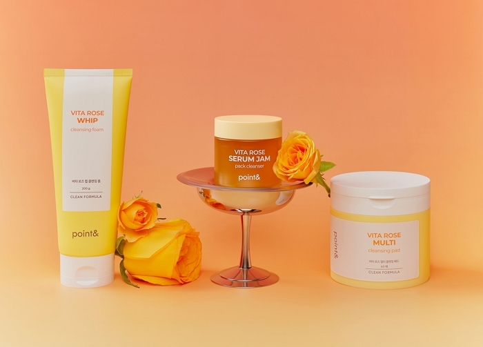 클렌징과 톤업을 한 번에!... 포인트앤, ‘비타 로즈 라인’ 3종 출시