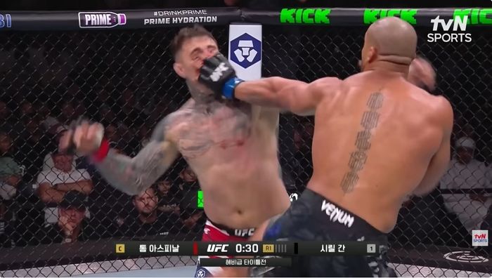 UFC 경기 도중 눈 찔려 타이틀전 무효 판정... “고의적이니 반칙패 처리” vs “경기 의지 없다”