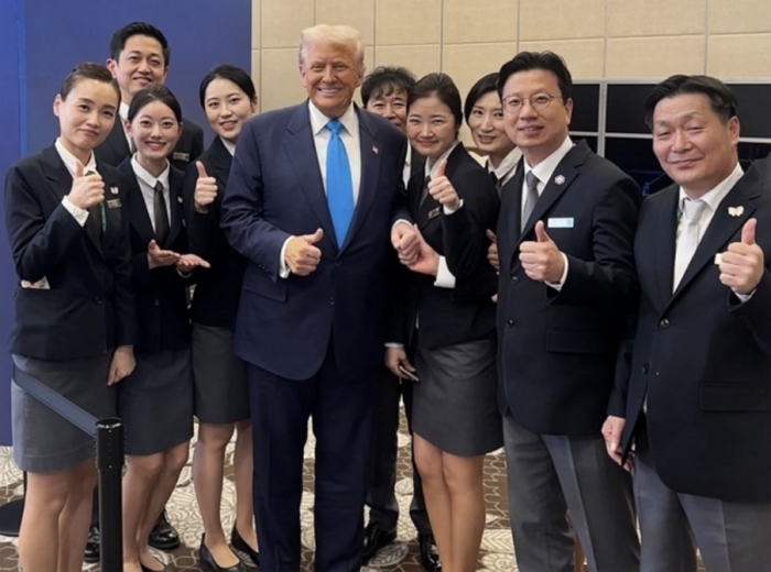 한미회담 마친 트럼프, 경주 힐튼호텔서 ‘이 음식’ 싹싹 비웠다