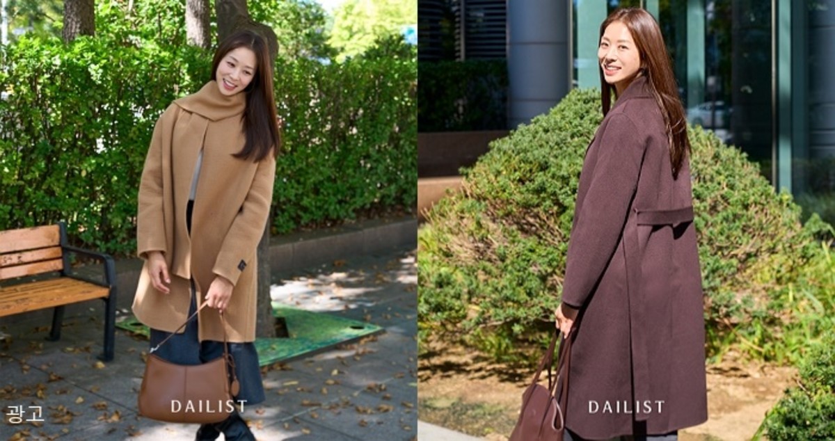 겨울룩 고민 끝! 데일리스트, 배우 장신영과 우아함에 보온성 더한 ‘겨울 코트룩’ 제안