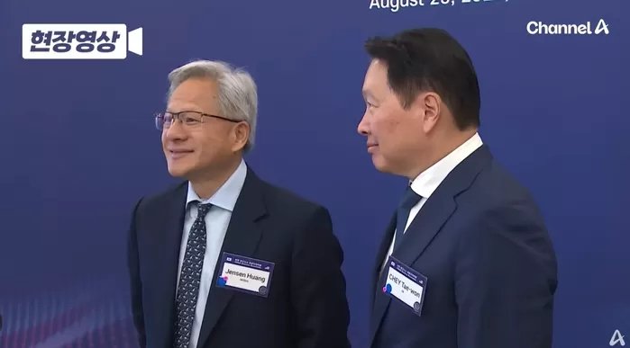 젠슨 황 엔비디아 CEO와 최 회장 / 채널A