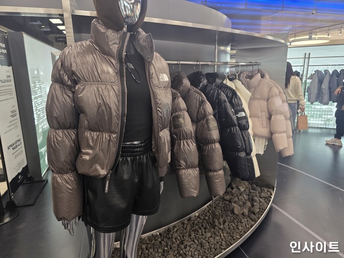 노스페이스 화이트라벨 엘라 눕시 다운 재킷 / 사진=인사이트