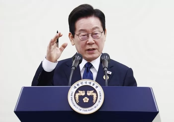 이재명 대통령이 2025 아시아태평양경제협력체(APEC) 정상회의 폐막일인 1일 오후 경북 경주화백컨벤션센터(HICO) 인근 국제미디어센터(IMC)에서 기자회견을 하고 있다. 2025.11.1 / 뉴스1