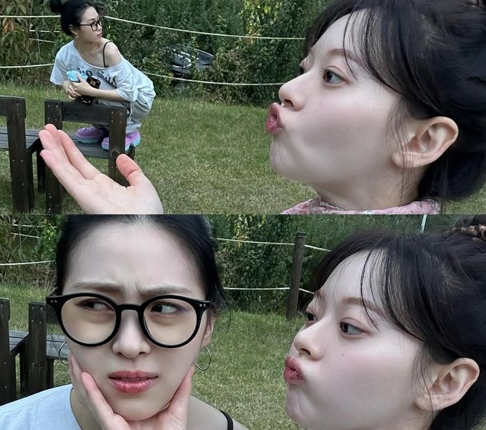 “카리나·류진이랑 셋이 친했다고?”... 한수아, 깜짝 셀카로 의외의 인맥 공개