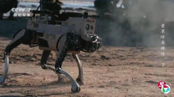중국, 소총 장착한 ‘늑대 로봇’ 대거 투입해 ‘타이완 상륙 작전’ 훈련 (영상)