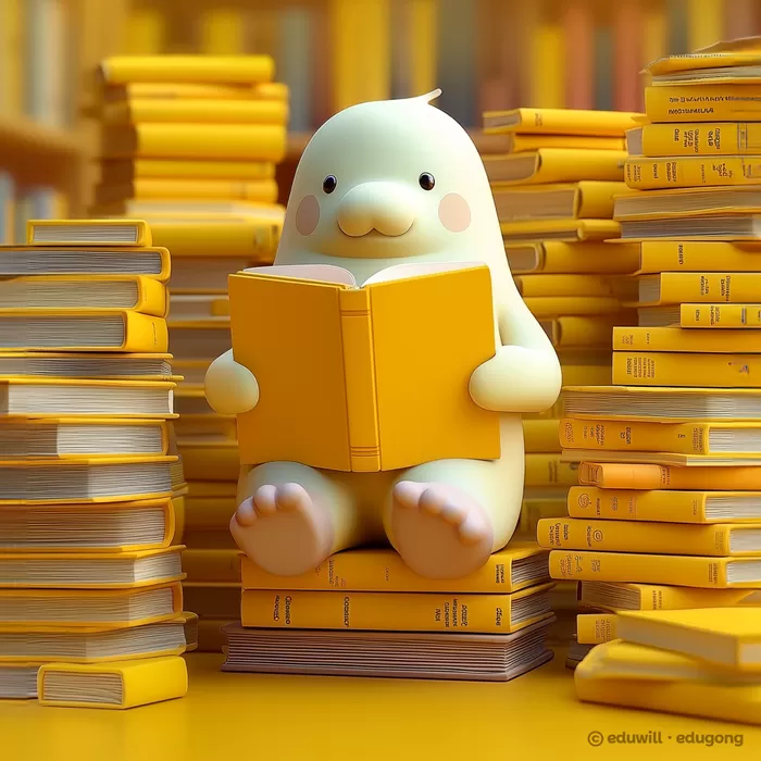 독서하는 에듀공 / 사진제공=에듀윌