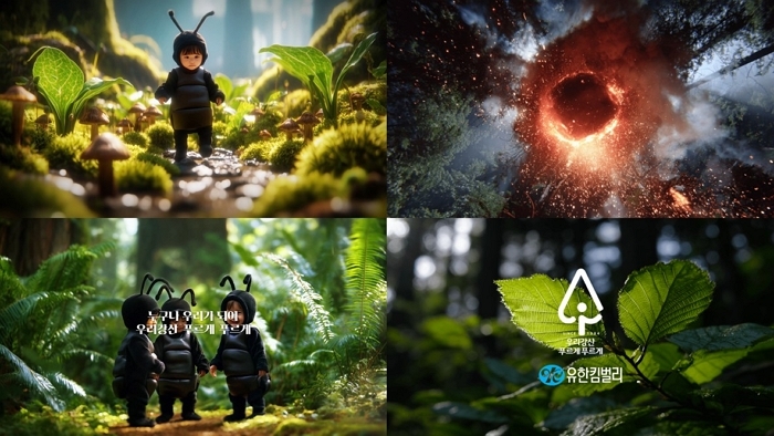 “왜 아기 개미가 울었을까?”... 공개 일주일 만에 200만 찍은 ‘유한킴벌리’의 AI 광고