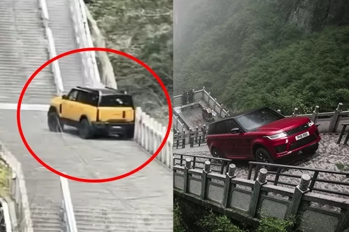 레인지로버 따라 하다 ‘대참사’... 중국 ‘장가계 하늘계단’ 오르던 中 SUV 미끄러져 추락